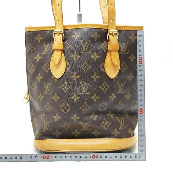 Authentic Louis Vuitton Bucket PM Monogram Tote Bag w/ Pouch - Picture 3 of 16